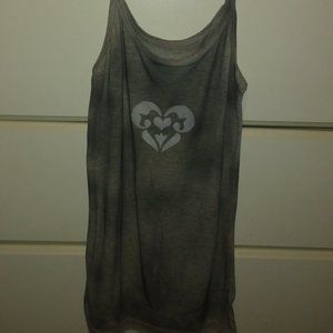 4/$10 Heart; upcycled; Handmade; Tank